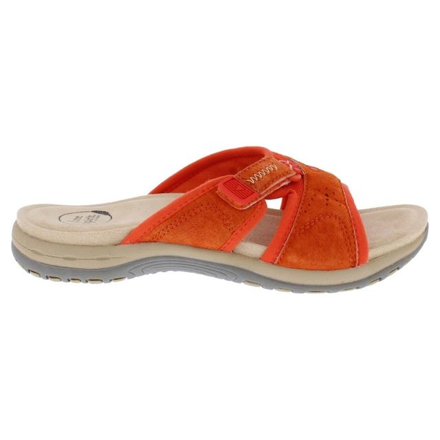 Earth Spirit Wickford Orange suede Womens Slide Sandals 40719